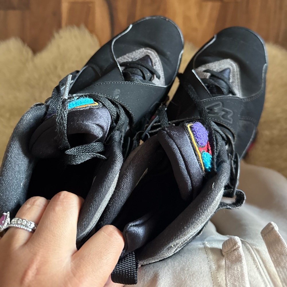 Jordan 8 Retro Aqua Sneakers - Picture 2 of 5